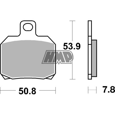 Pastilhas travão APRILIA RS/CPI/DERBISENDA/GILERA/ITALJET/MALAGUTI /MBK SKYCRUISER/THUNDER/PEUGEOT ACTIVE/ CITYSTAR/DJANGO/SATELIS/SPEEDFIGHT/ PIAGGIO VESPA/RIEJU MRT/SMX/TANGO/SUZUKI/YAMAHA CITY/MAXTER/MAJESTY/XMAX/ 157CT - SBS